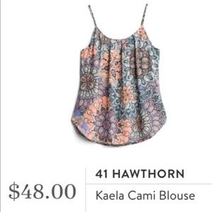 NWT - 41 Hawthorn Pleated Cami Blouse